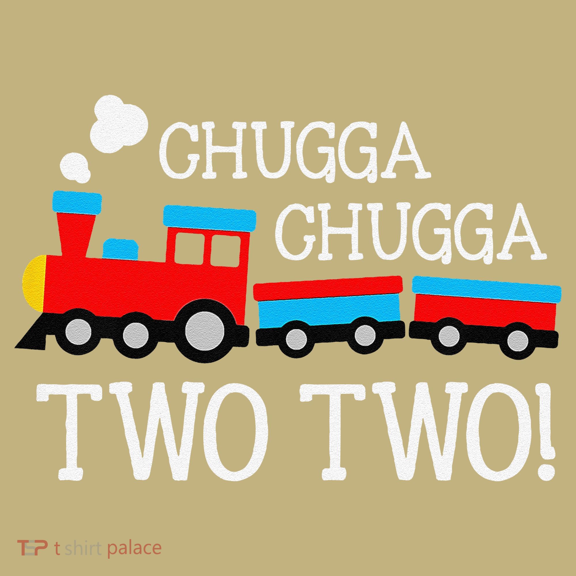 Funny 2nd Birthday Train Chugga Chugga Two Two Long Sleeve Shirt