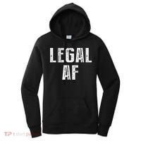 Funny 21st Birthday Gift Legal Af 21 Years Old Women's Hoodie thumb 0