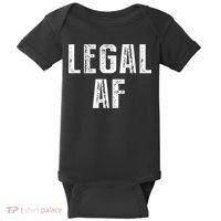 Funny 21st Birthday Gift Legal Af 21 Years Old Baby Bodysuit thumb 0