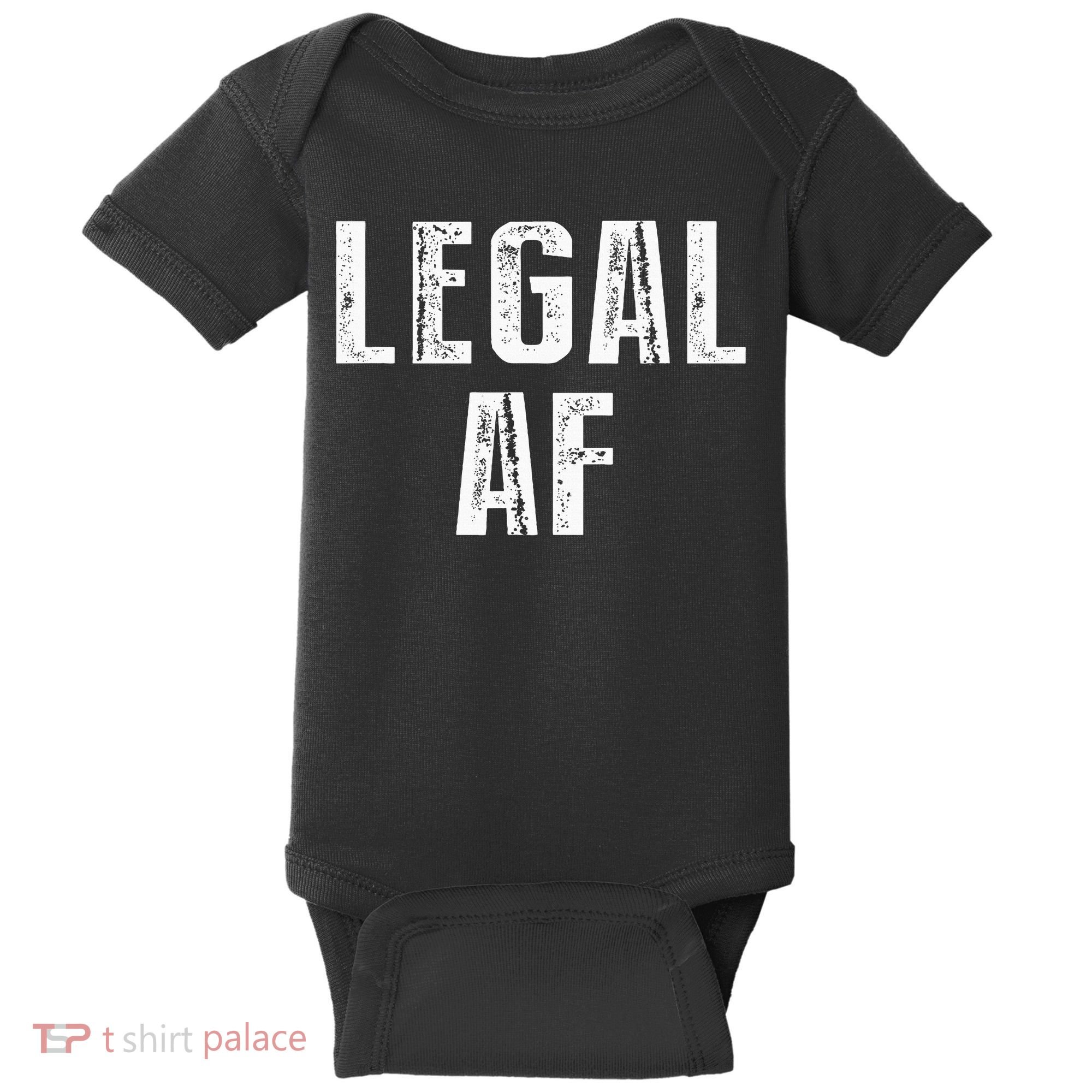 Funny 21st Birthday Gift Legal Af 21 Years Old Baby Bodysuit