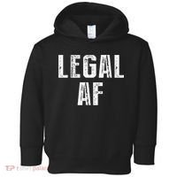 Funny 21st Birthday Gift Legal Af 21 Years Old Toddler Hoodie thumb 0