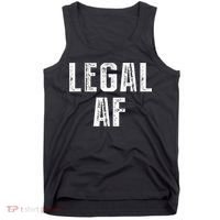 Funny 21st Birthday Gift Legal Af 21 Years Old Tank Top thumb 0