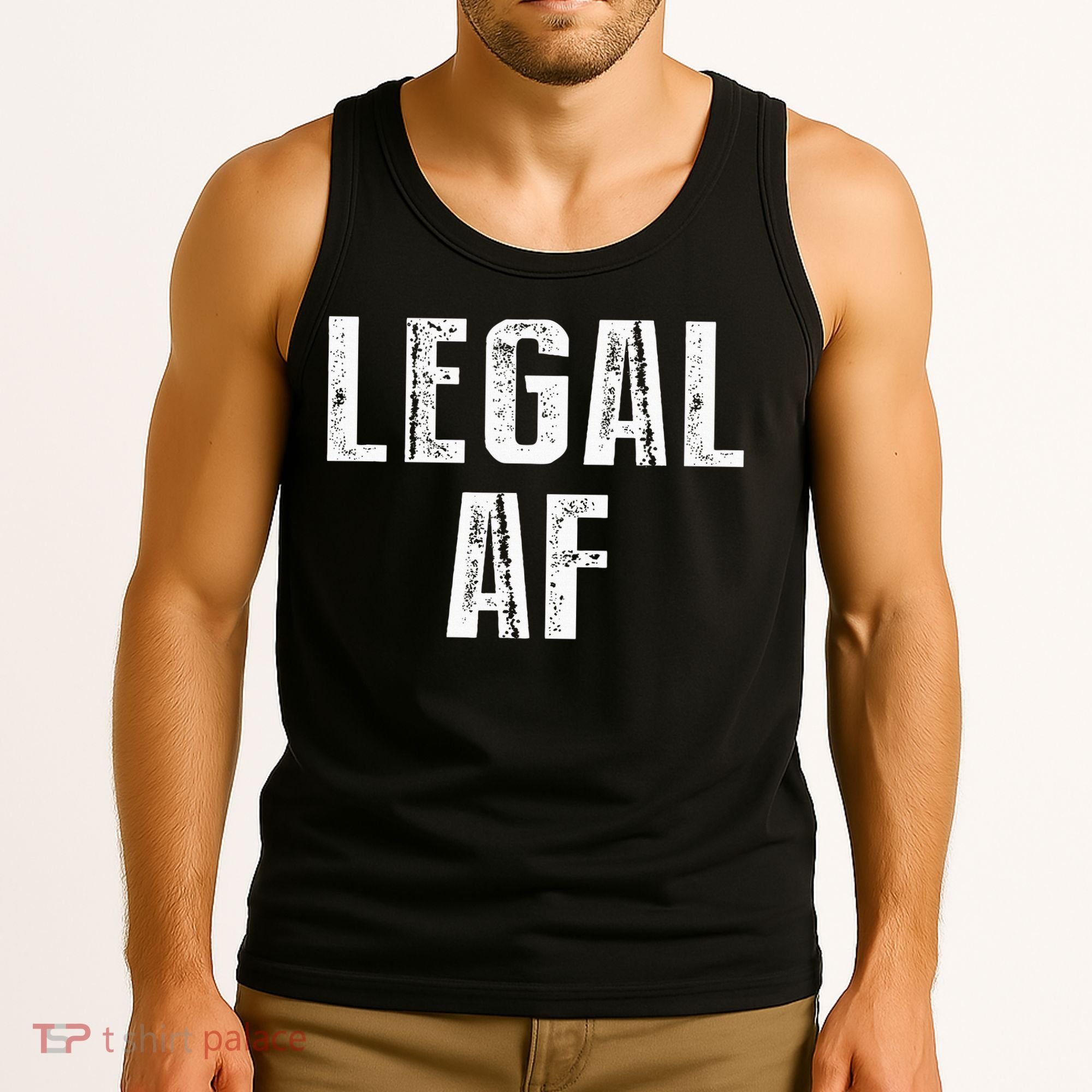 Funny 21st Birthday Gift Legal Af 21 Years Old Tank Top