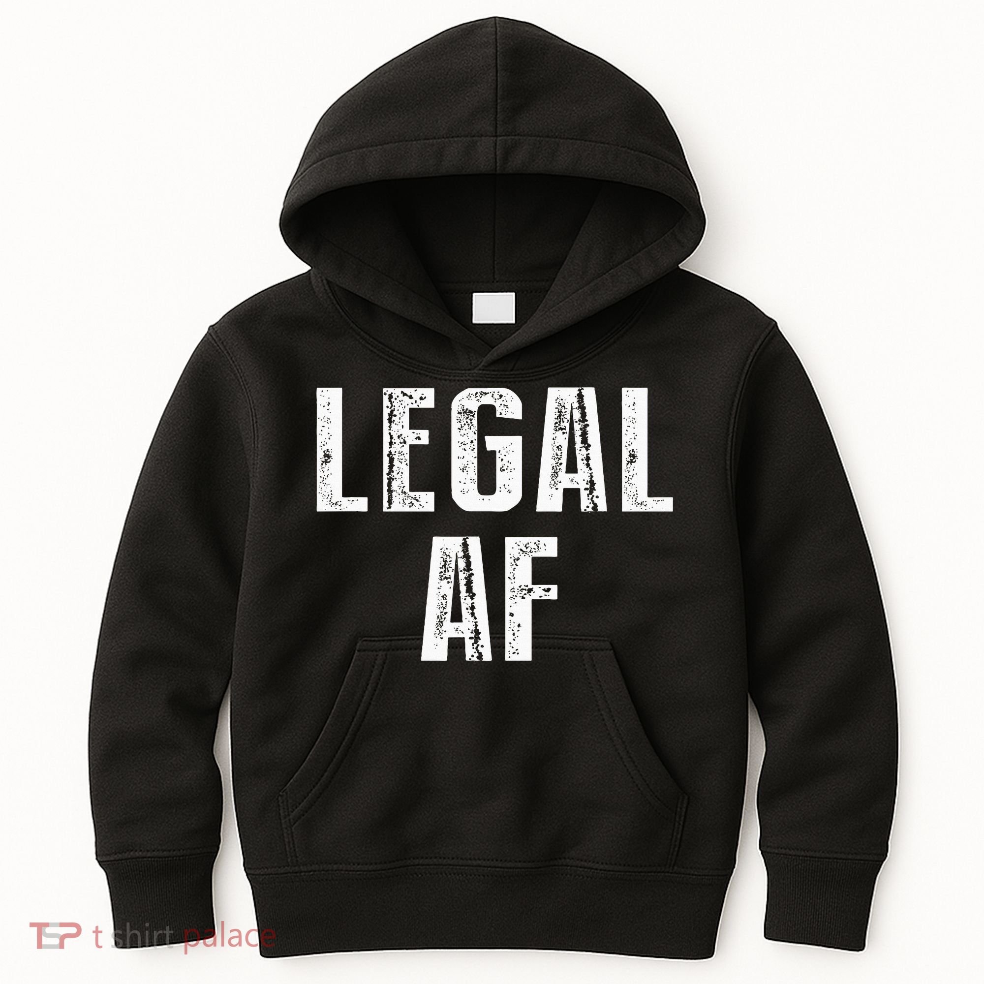 Funny 21st Birthday Gift Legal Af 21 Years Old Kids Hoodie