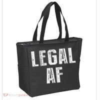 Funny 21st Birthday Gift Legal Af 21 Years Old Tote Bag thumb 2