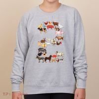 Fun 2nd Birthday Farm Animals Themed 2 Year Old Bday Women's Sweatshirt thumb 0