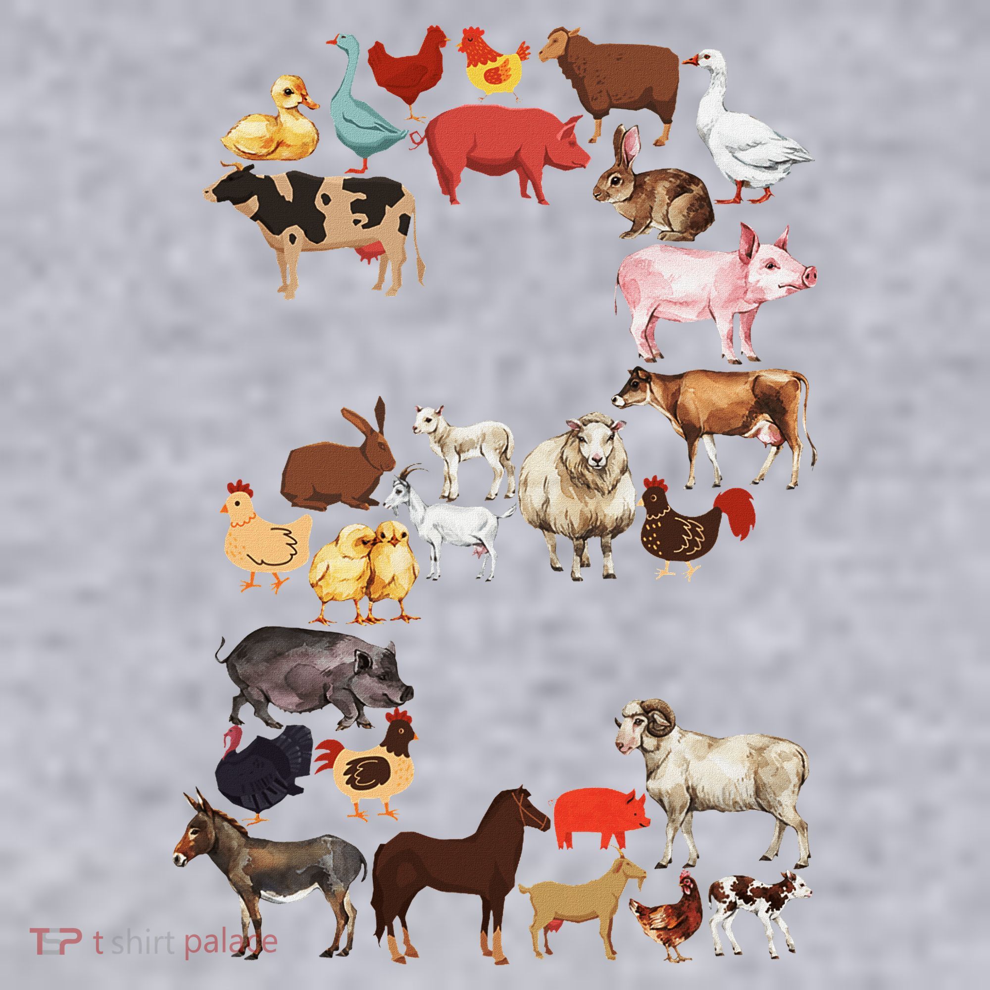Fun 2nd Birthday Farm Animals Themed 2 Year Old Bday Women's Sweatshirt