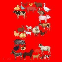 Fun 2nd Birthday Farm Animals Themed 2 Year Old Bday Santa Hat thumb 1