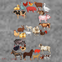 Fun 2nd Birthday Farm Animals Themed 2 Year Old Bday Toddler Hoodie thumb 2