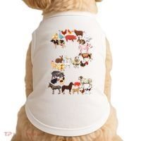Fun 2nd Birthday Farm Animals Themed 2 Year Old Bday Doggie Tank thumb 0