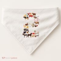 Fun 2nd Birthday Farm Animals Themed 2 Year Old Bday USA-Made Doggie Bandana thumb 0