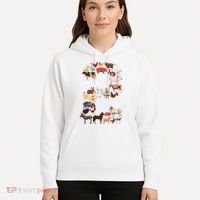 Fun 2nd Birthday Farm Animals Themed 2 Year Old Bday Hoodie thumb 5