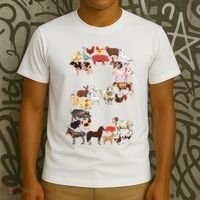 Fun 2nd Birthday Farm Animals Themed 2 Year Old Bday T-Shirt thumb 3