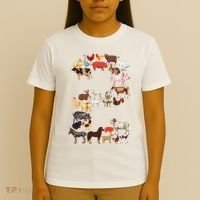 Fun 2nd Birthday Farm Animals Themed 2 Year Old Bday T-Shirt thumb 4