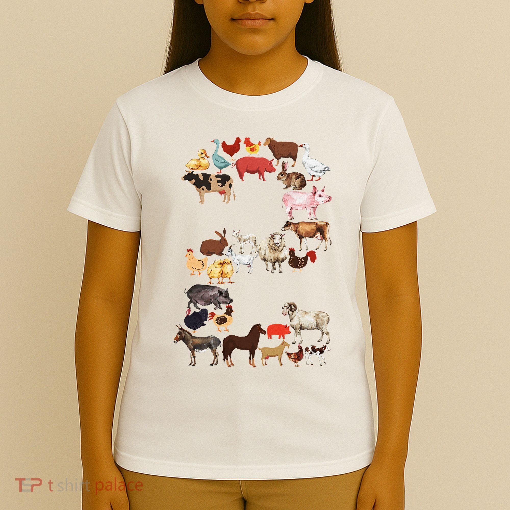 Fun 2nd Birthday Farm Animals Themed 2 Year Old Bday T-Shirt
