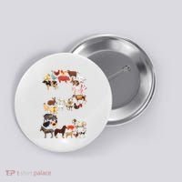 Fun 2nd Birthday Farm Animals Themed 2 Year Old Bday Button thumb 0