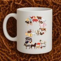 Fun 2nd Birthday Farm Animals Themed 2 Year Old Bday Coffee Mug thumb 2