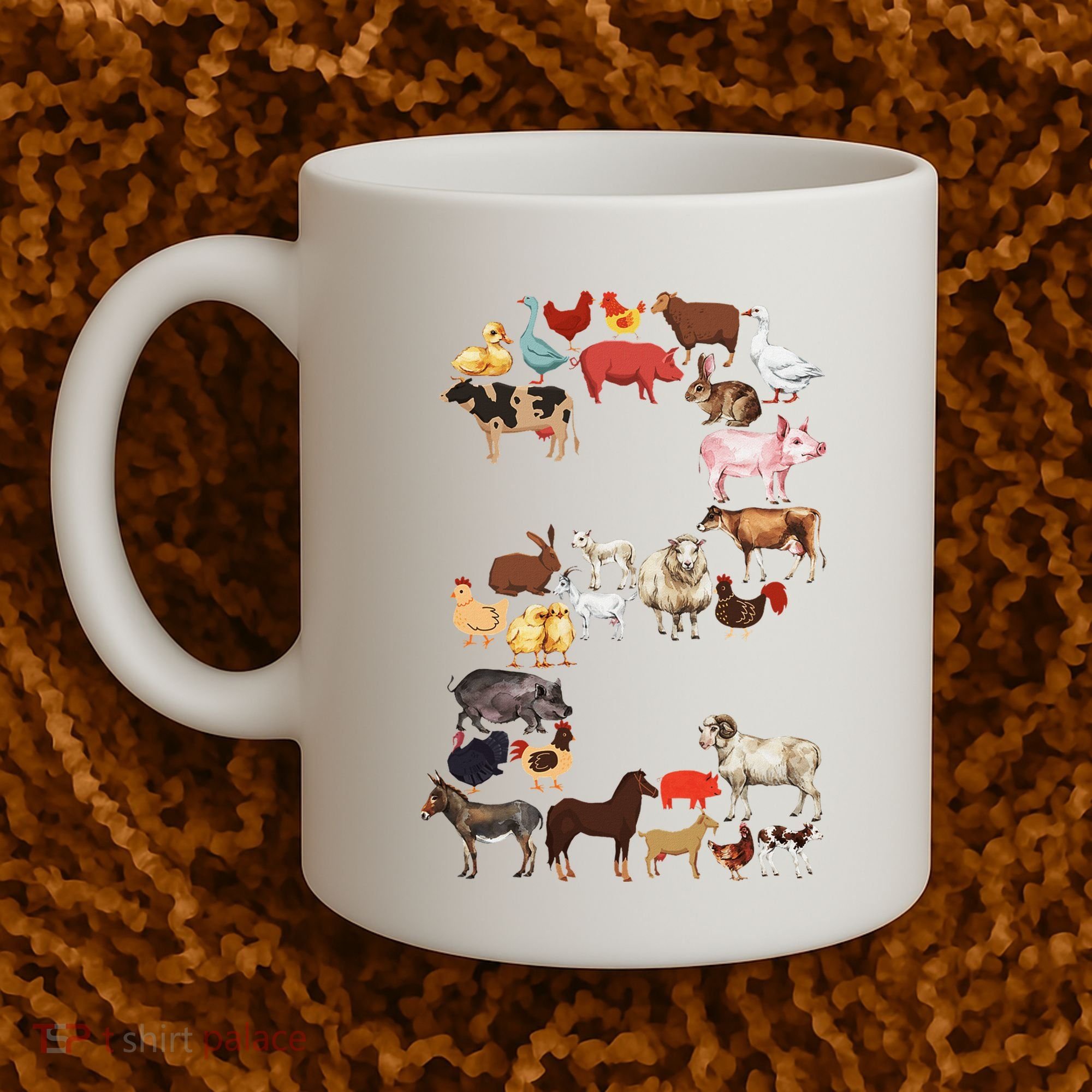 Fun 2nd Birthday Farm Animals Themed 2 Year Old Bday Coffee Mug