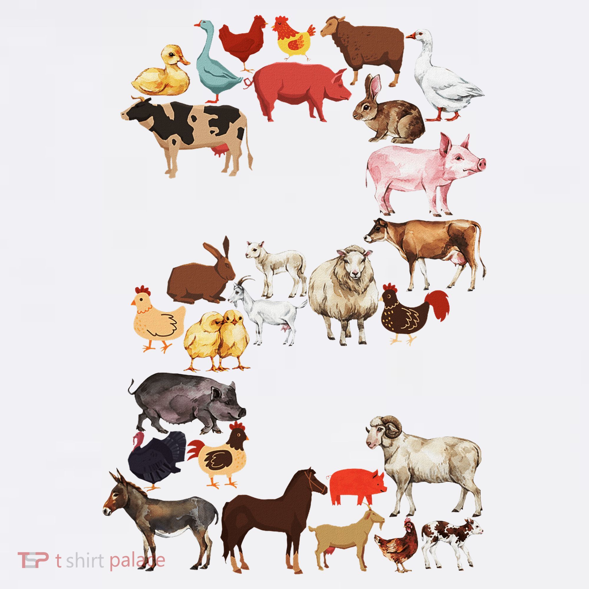 Fun 2nd Birthday Farm Animals Themed 2 Year Old Bday Mousepad
