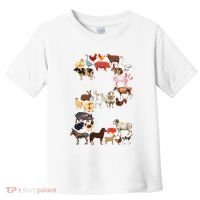 Fun 2nd Birthday Farm Animals Themed 2 Year Old Bday Toddler T-Shirt thumb 0