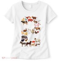 Fun 2nd Birthday Farm Animals Themed 2 Year Old Bday Women's T-Shirt thumb 0