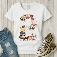 Fun 2nd Birthday Farm Animals Themed 2 Year Old Bday Women's T-Shirt thumb 3