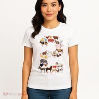 Fun 2nd Birthday Farm Animals Themed 2 Year Old Bday Women's T-Shirt thumb 4