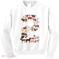 Fun 2nd Birthday Farm Animals Themed 2 Year Old Bday Kids Sweatshirt thumb 0
