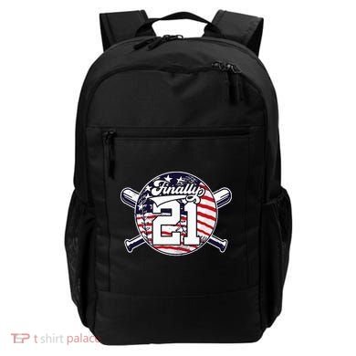 FINALLY 21 BASEBALL 21st BIRTHDAY Backpack
