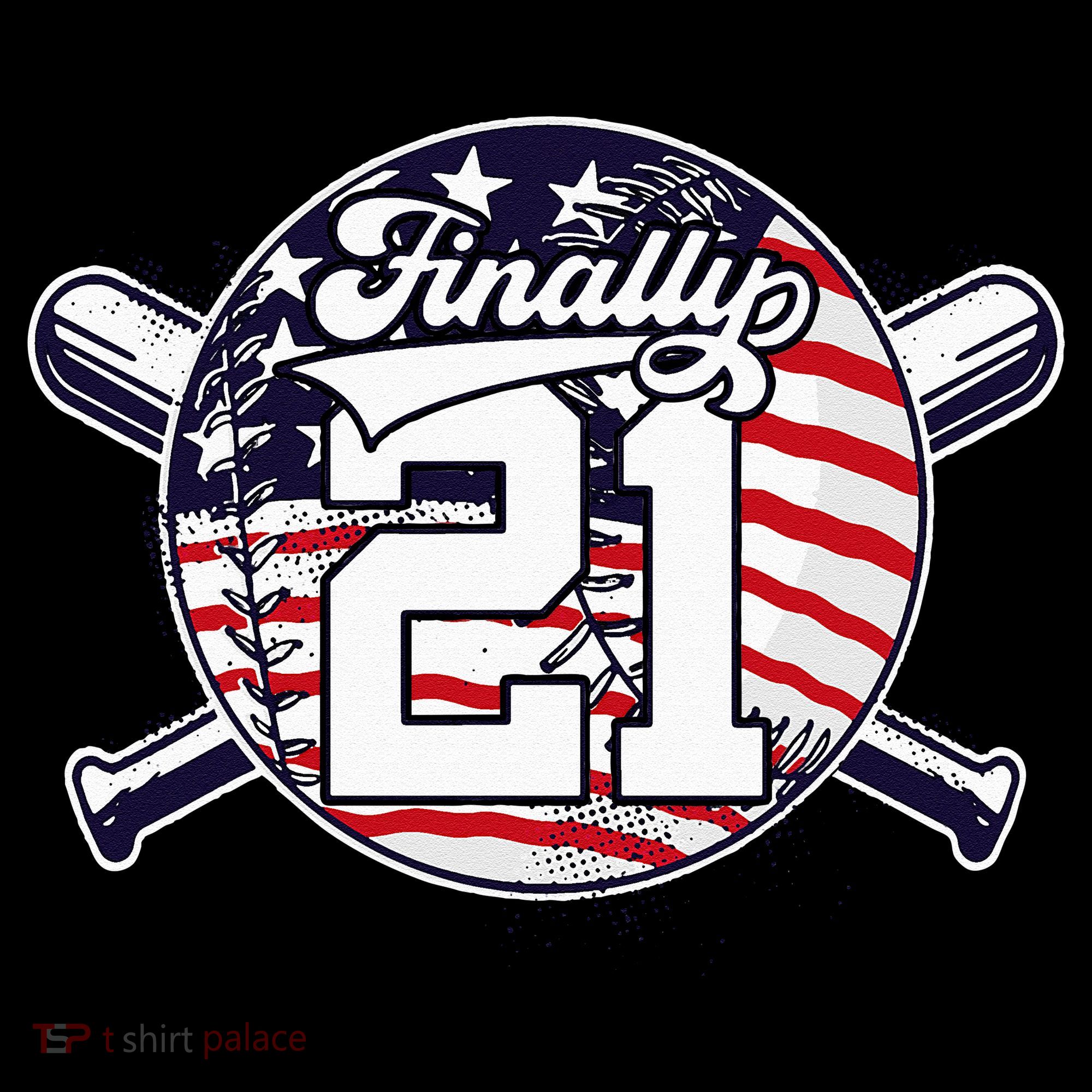 FINALLY 21 BASEBALL 21st BIRTHDAY Backpack