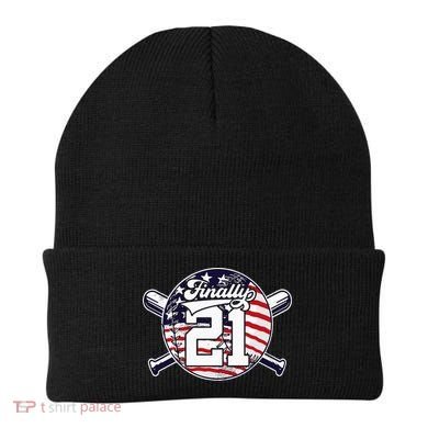 FINALLY 21 BASEBALL 21st BIRTHDAY Beanie