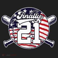 FINALLY 21 BASEBALL 21st BIRTHDAY Hat thumb 2