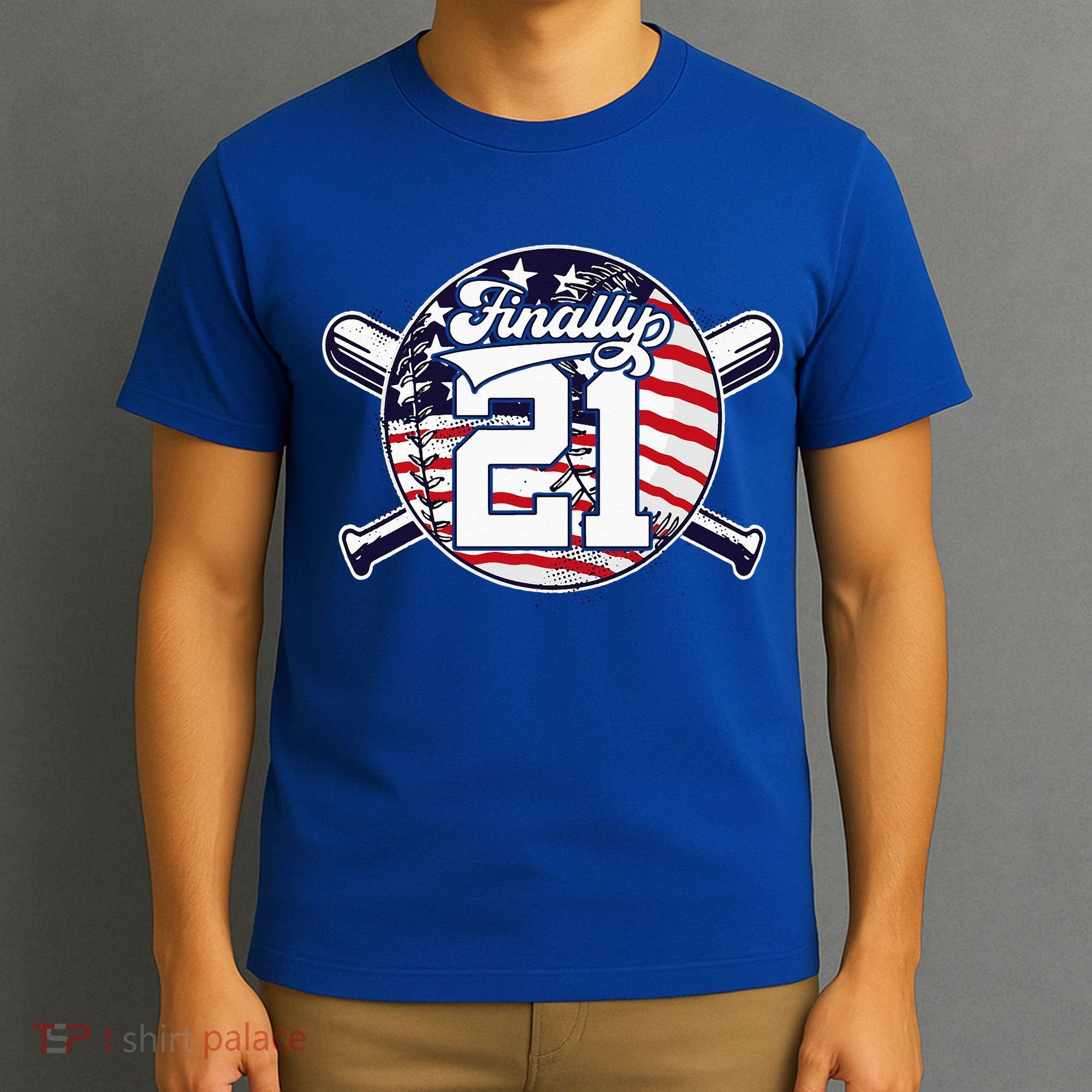 FINALLY 21 BASEBALL 21st BIRTHDAY T-Shirt
