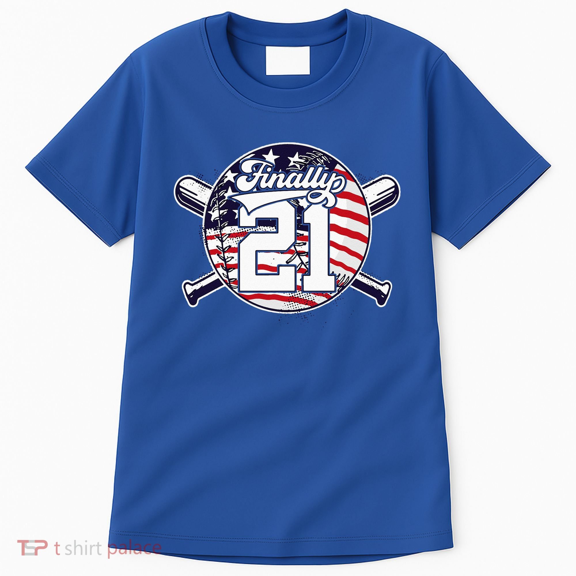 FINALLY 21 BASEBALL 21st BIRTHDAY Tall T-Shirt