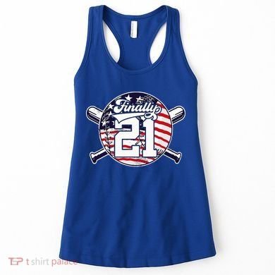 FINALLY 21 BASEBALL 21st BIRTHDAY Women's Tank Top