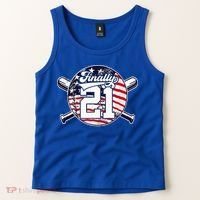 FINALLY 21 BASEBALL 21st BIRTHDAY Tank Top thumb 2