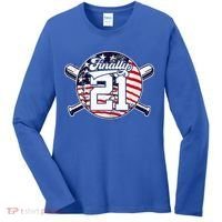 FINALLY 21 BASEBALL 21st BIRTHDAY Women's Long Sleeve Shirt thumb 0