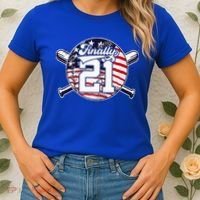 FINALLY 21 BASEBALL 21st BIRTHDAY Women's T-Shirt thumb 2
