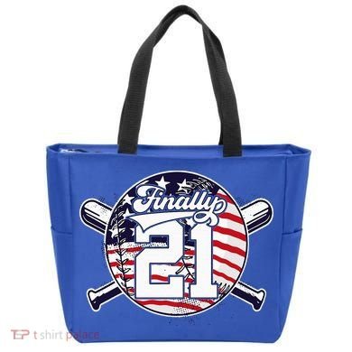 FINALLY 21 BASEBALL 21st BIRTHDAY Tote Bag