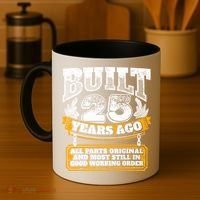 Funny 25th Birthday Gift BDay Gift Saying Age 25 Year Joke Coffee Mug thumb 4
