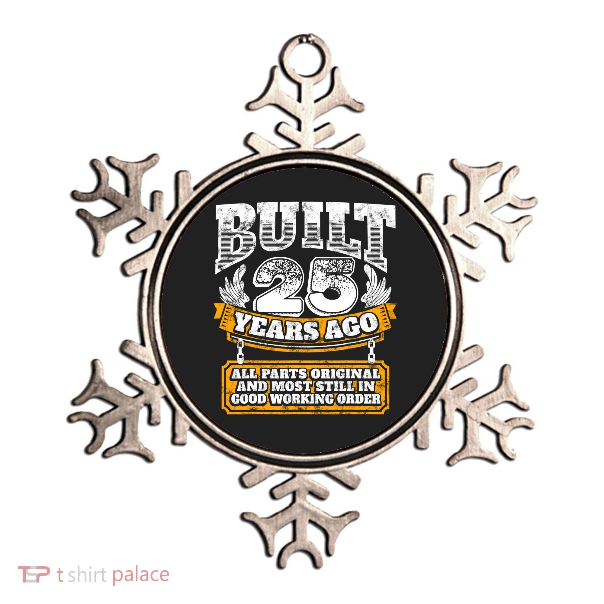 Funny 25th Birthday Gift BDay Gift Saying Age 25 Year Joke Ornament