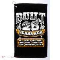 Funny 25th Birthday Gift BDay Gift Saying Age 25 Year Joke Golf Towel thumb 0