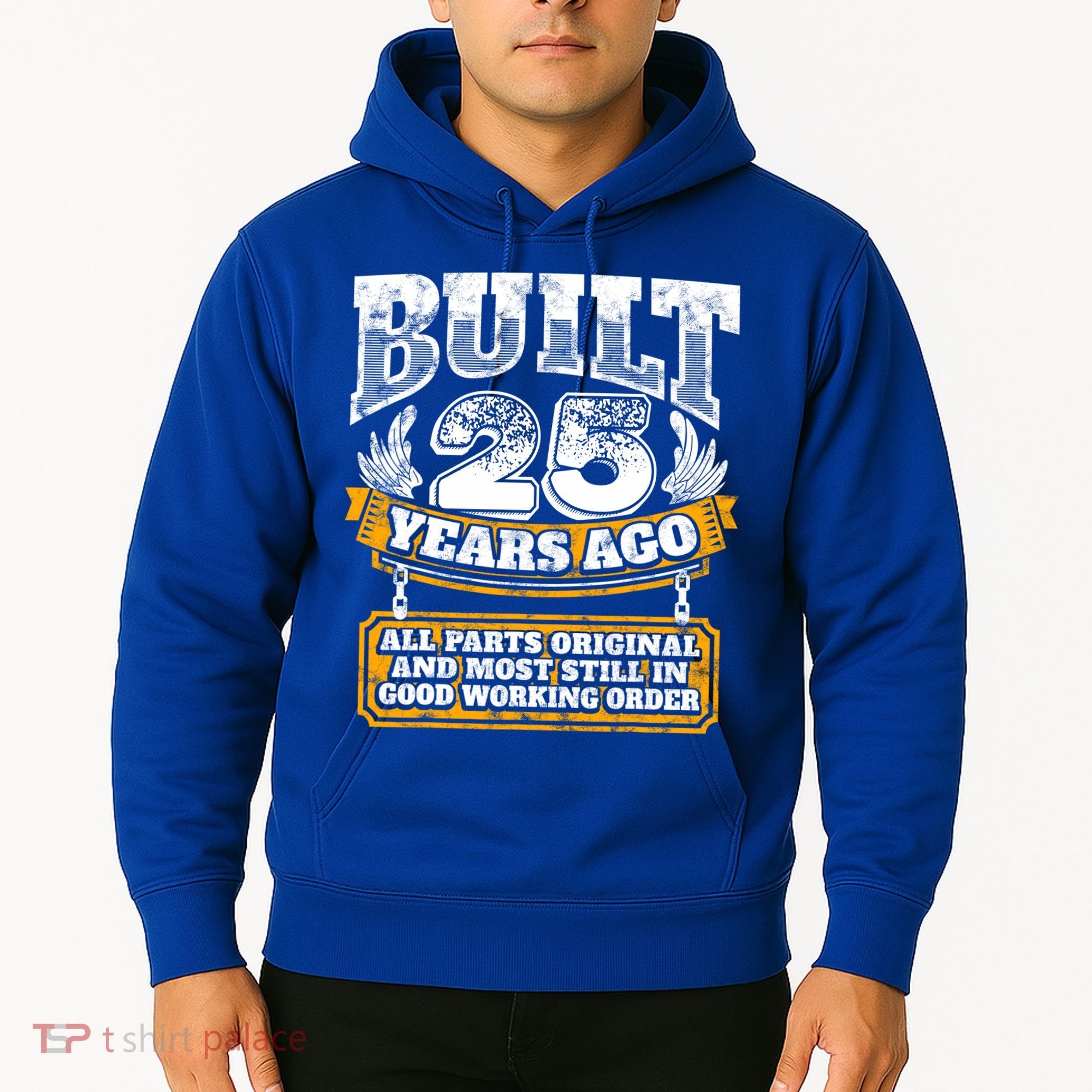 Funny 25th Birthday Gift BDay Gift Saying Age 25 Year Joke Hoodie
