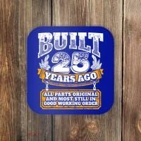 Funny 25th Birthday Gift BDay Gift Saying Age 25 Year Joke Coaster thumb 0