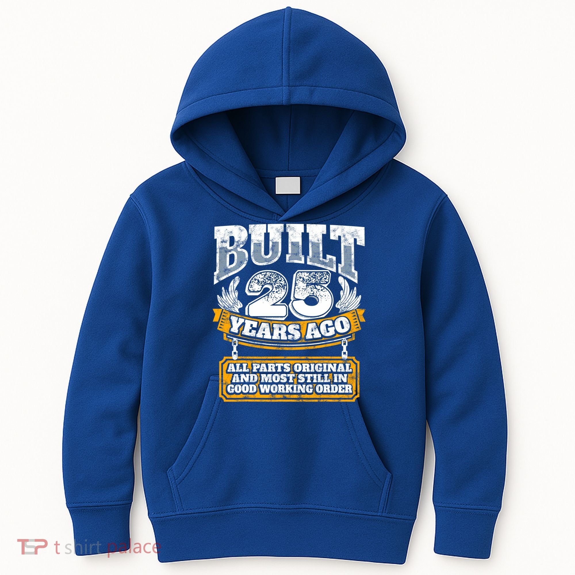 Funny 25th Birthday Gift BDay Gift Saying Age 25 Year Joke Kids Hoodie
