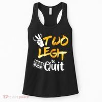 Funny 2nd Birthday Hip Hop Theme Two Legit To Quit 1 Women's Tank Top thumb 0