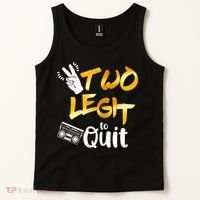 Funny 2nd Birthday Hip Hop Theme Two Legit To Quit 1 Tank Top thumb 2