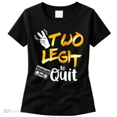 Funny 2nd Birthday Hip Hop Theme Two Legit To Quit 1 Women's T-Shirt