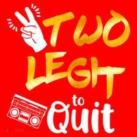 Funny 2nd Birthday Hip Hop Theme Two Legit To Quit 1 Santa Hat thumb 1
