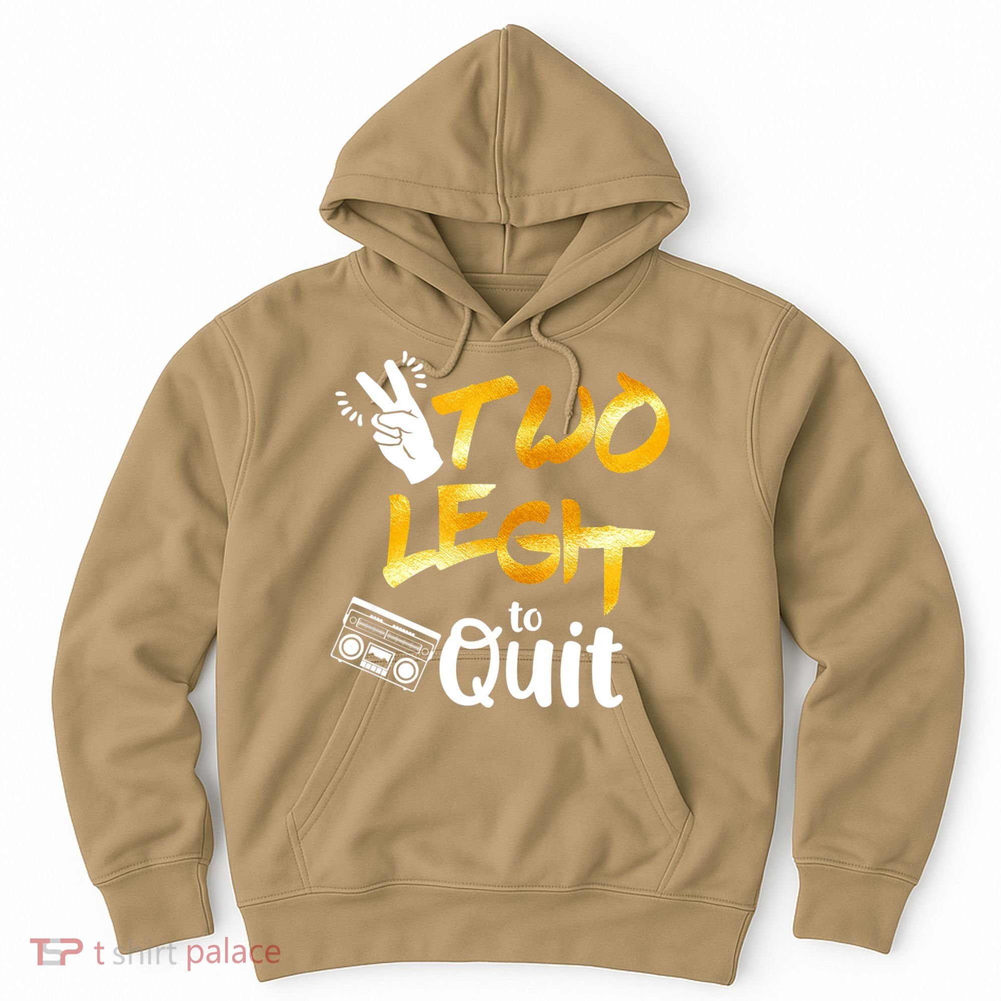 Funny 2nd Birthday Hip Hop Theme Two Legit To Quit 1 Hoodie